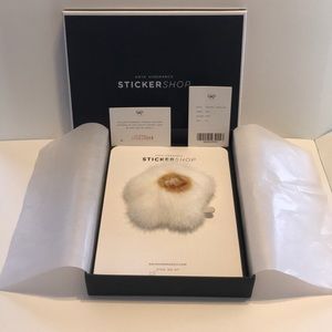 NWOT ANYA HINDMARCH Egg mink Fur Sticker